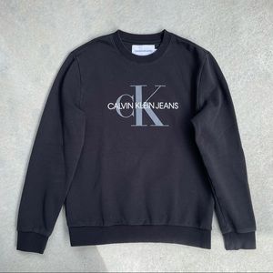 Calvin Klein Jeans classic logo Black crewneck - size M